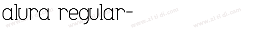 alura regular字体转换